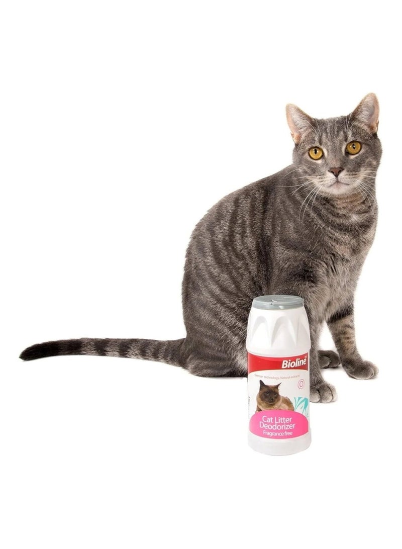 Bioline Cat Litter Deodorizer – Natural, Eco-Friendly, Fragrance-Free (425 g, White/Maroon) - Image 2